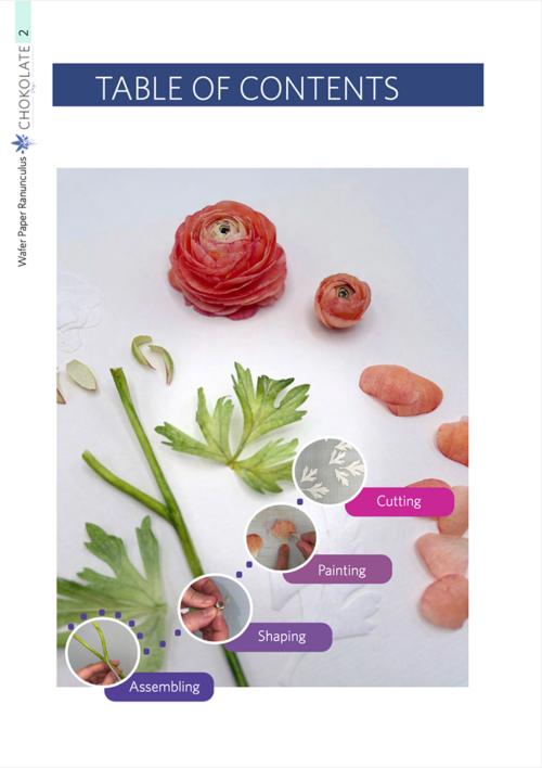 eBook Wafer Paper Ranunculus