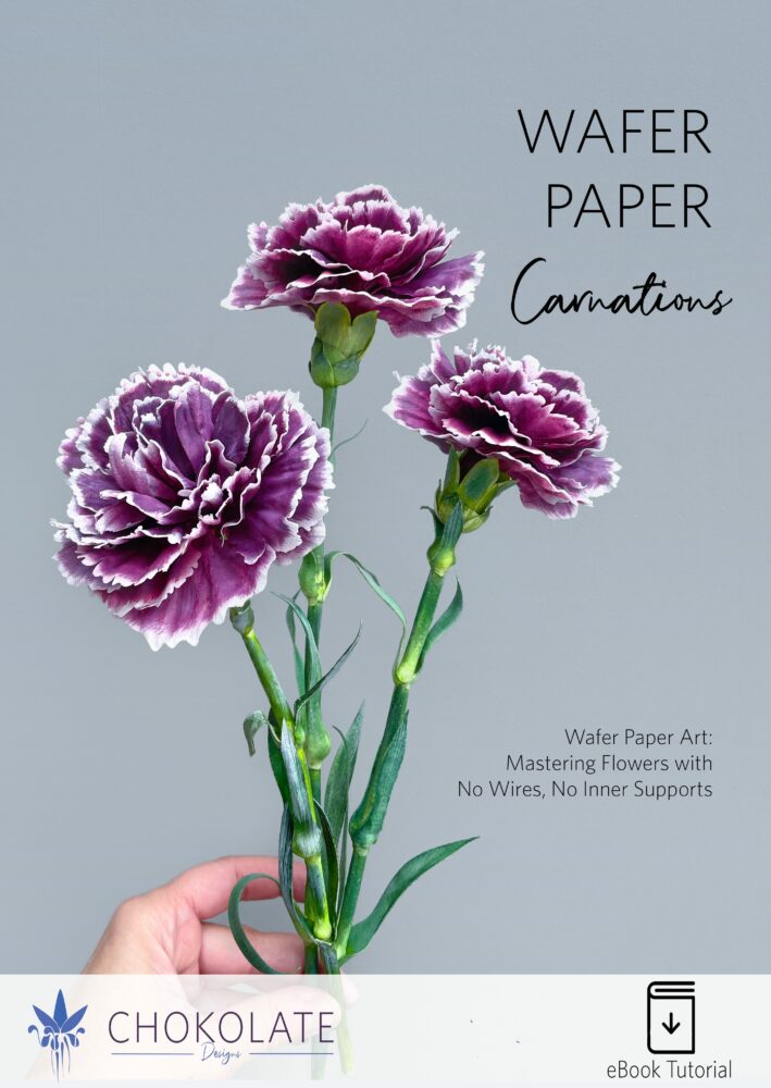 Carnations Wafer Paper - Chokolate Designs