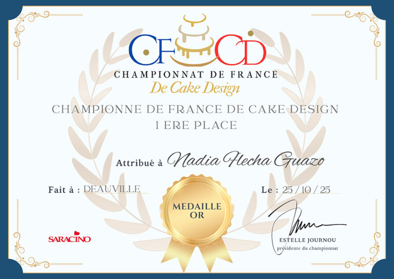 Cake Design France Champion 2025
