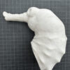 Seahorse head wafer paper