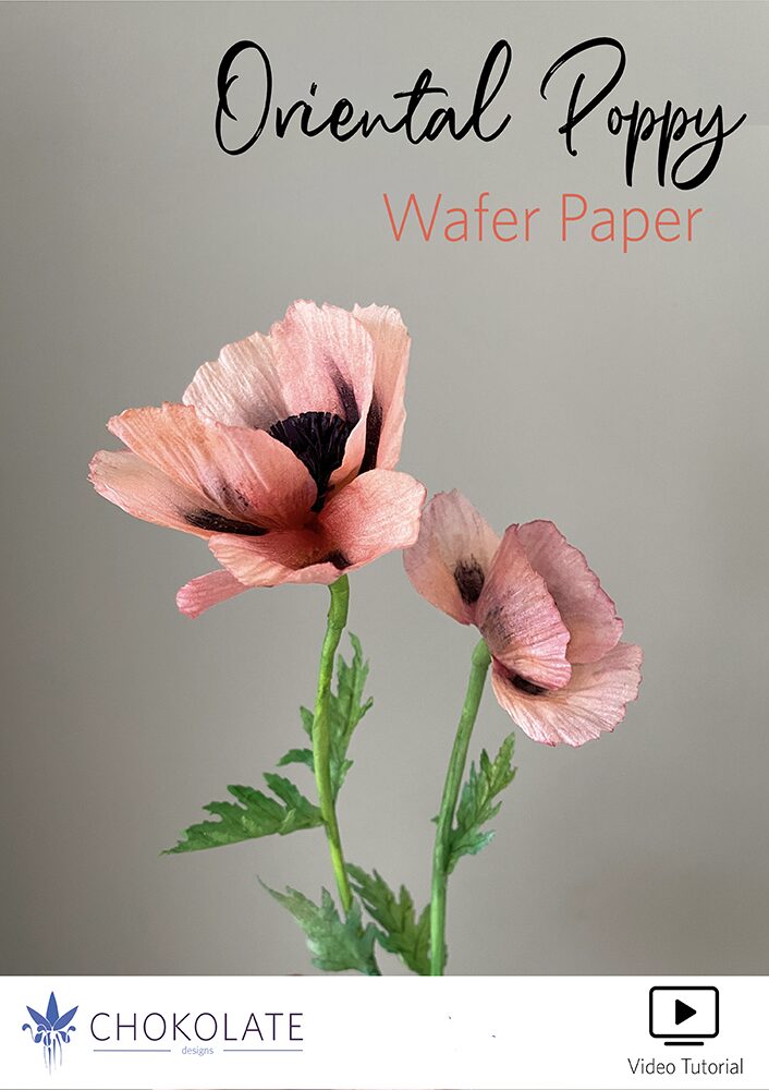 Wafer Paper Oriental Poppy