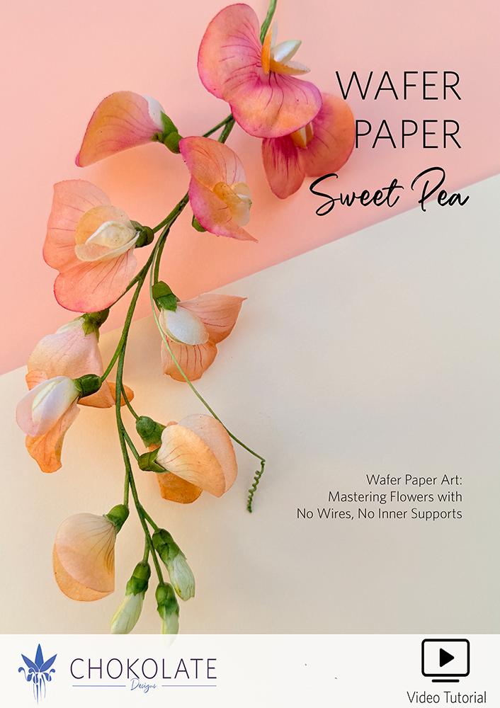 Wafer Paper Sweet Pea Video - Chokolate Designs
